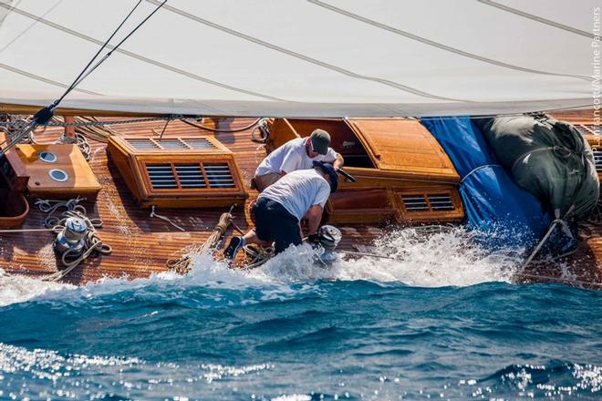 Day 2 – Water on board – Argentario Sailing Week and Panerai Classic Yacht Challenge ©  Pierpaolo Lanfrancotti / Marine Partners